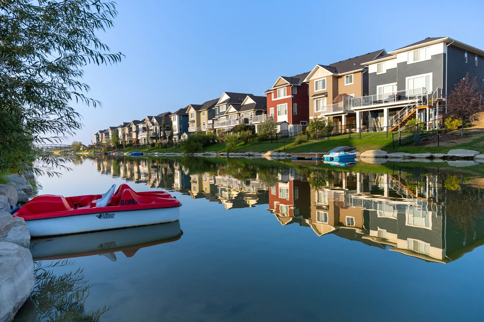 Bayview Summer 2023 (Paddle Boat, Canal,  Houses)