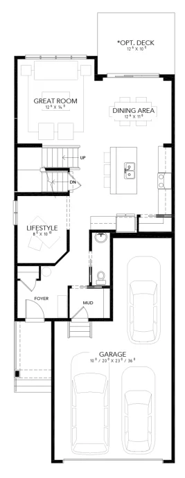 Encompass   Main Level   946 sq ft